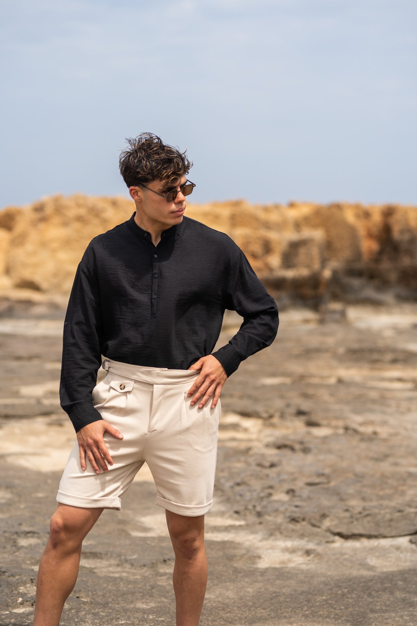 Henley Black - Shirt