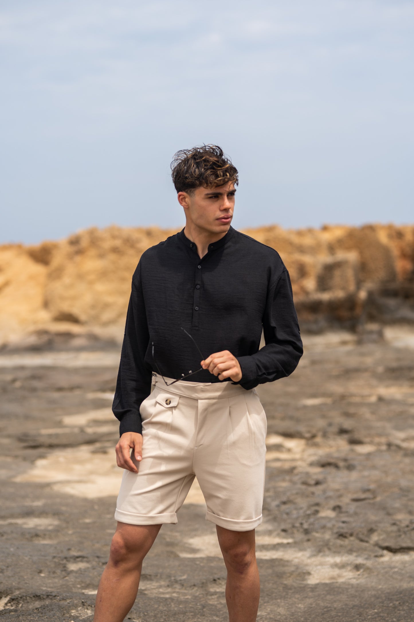 Henley Black - Shirt