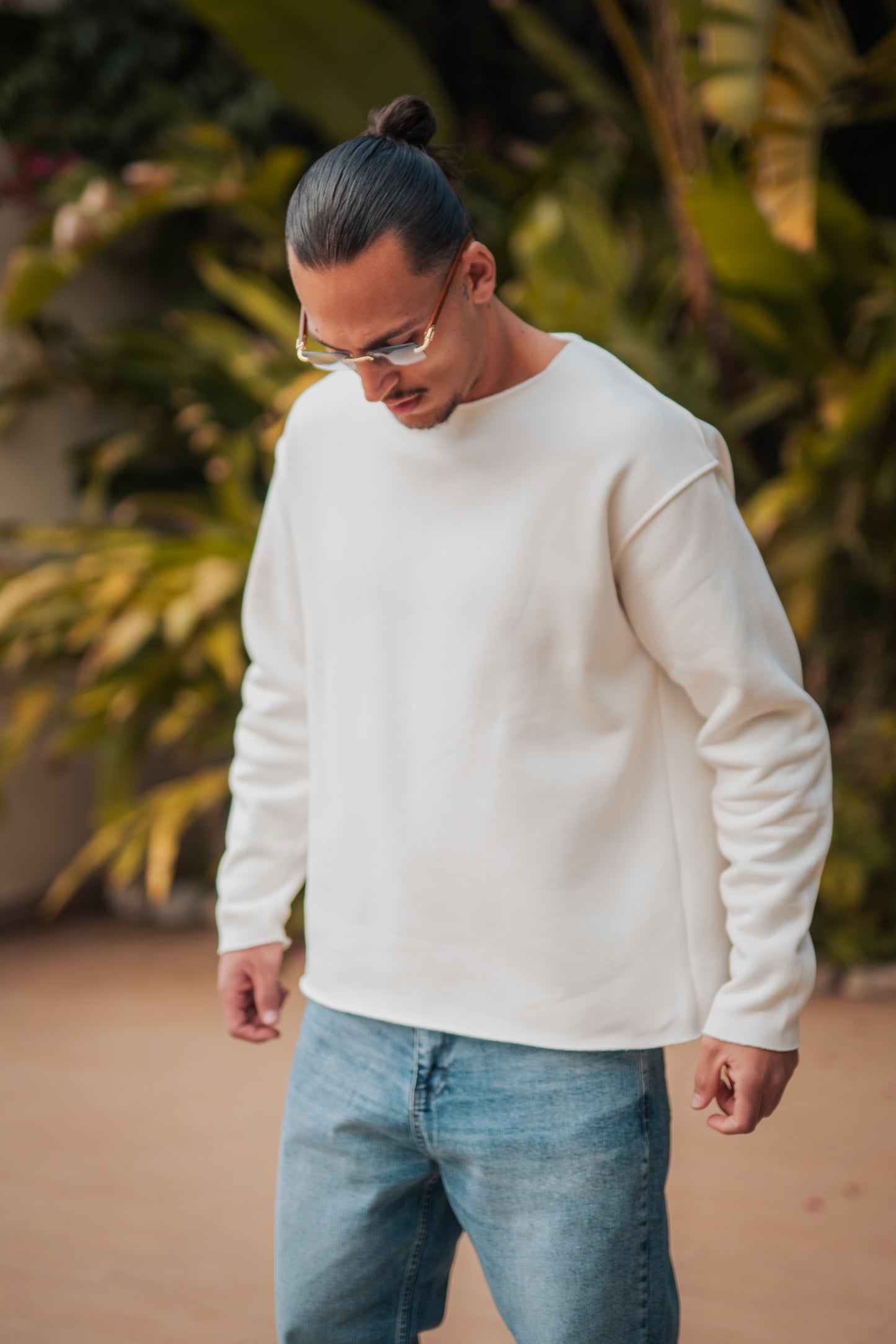 Cartel White Cotton - Long Sleeve