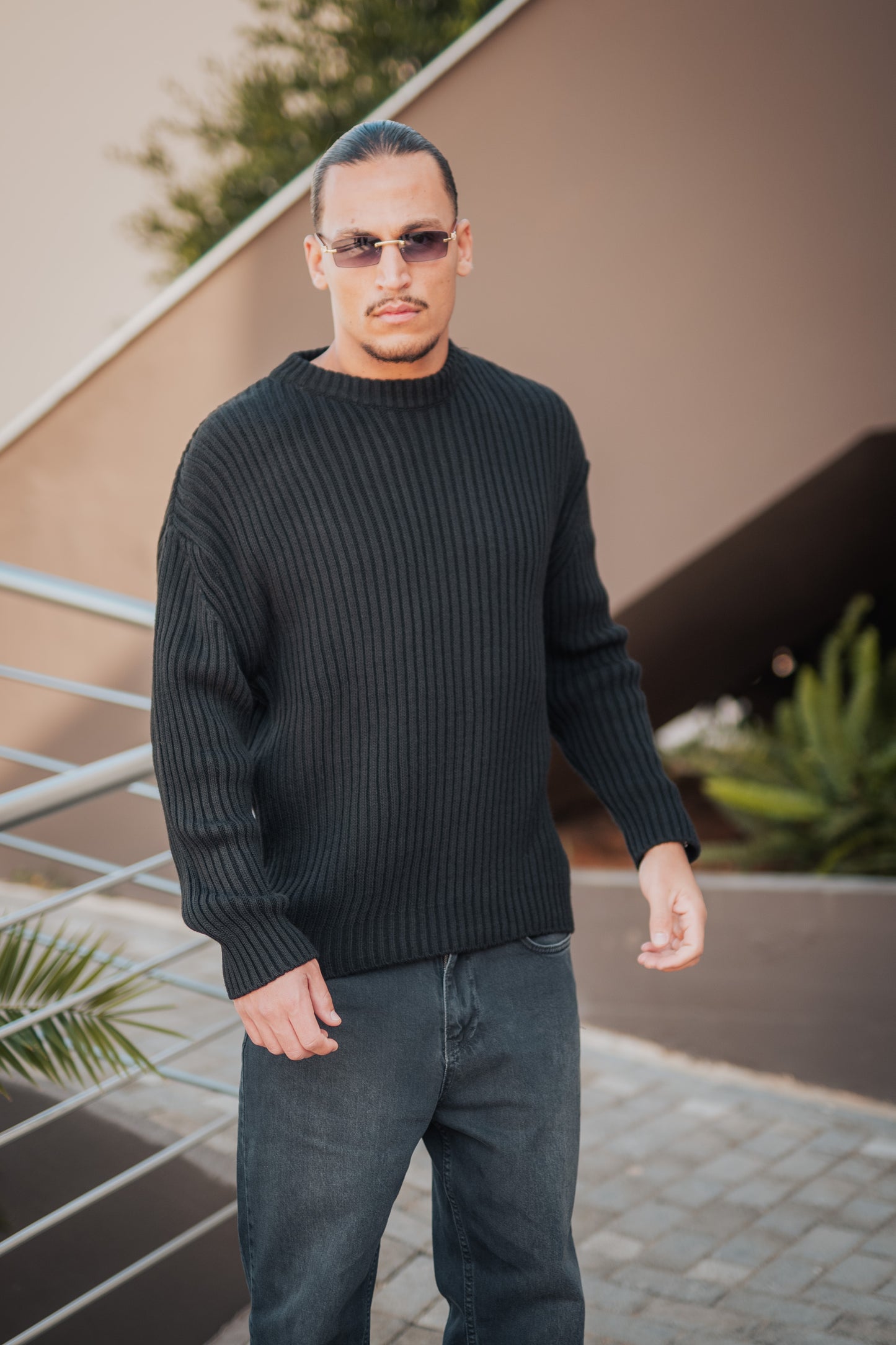 Black Knitted - Long Sleeve