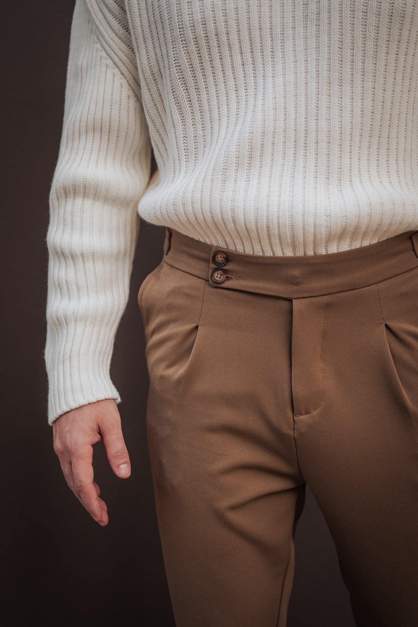 High Waist Brown - Trousers