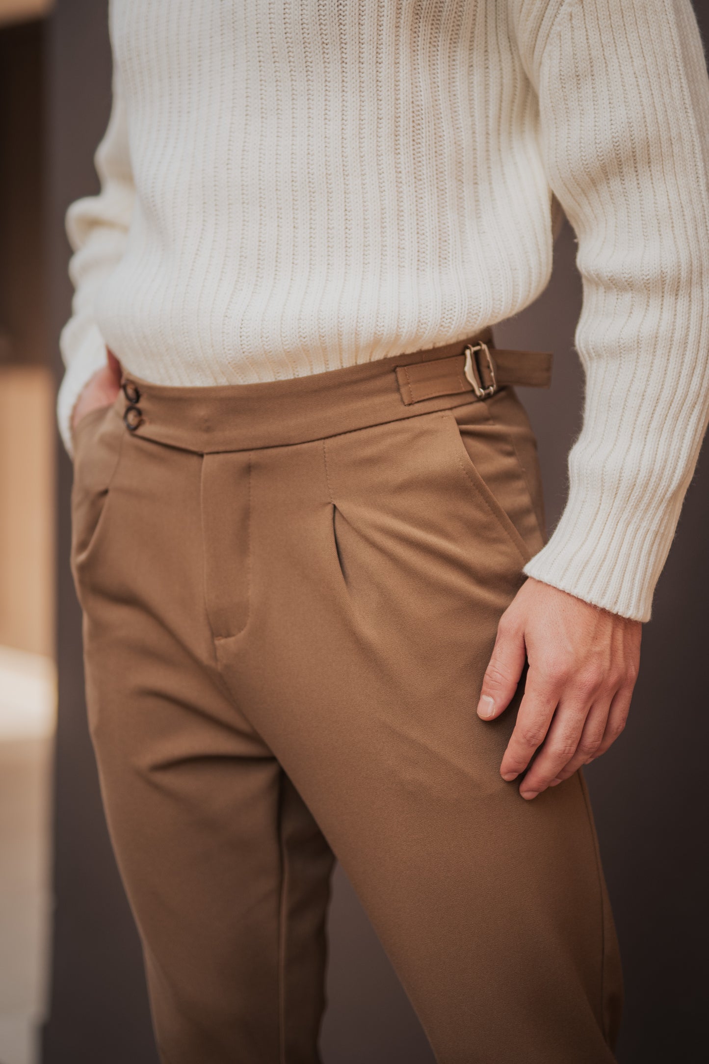 High Waist Brown - Trousers