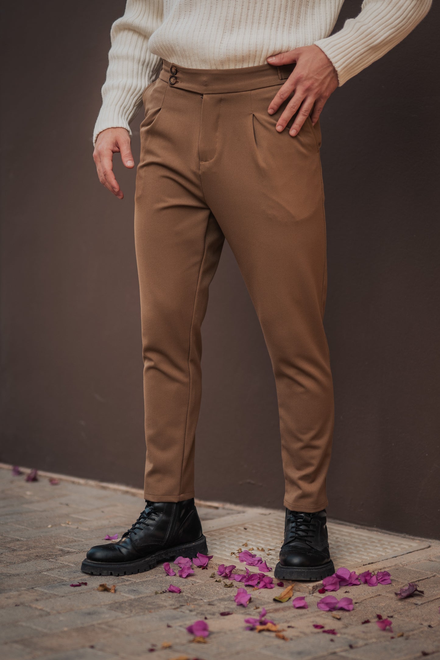 High Waist Brown - Trousers
