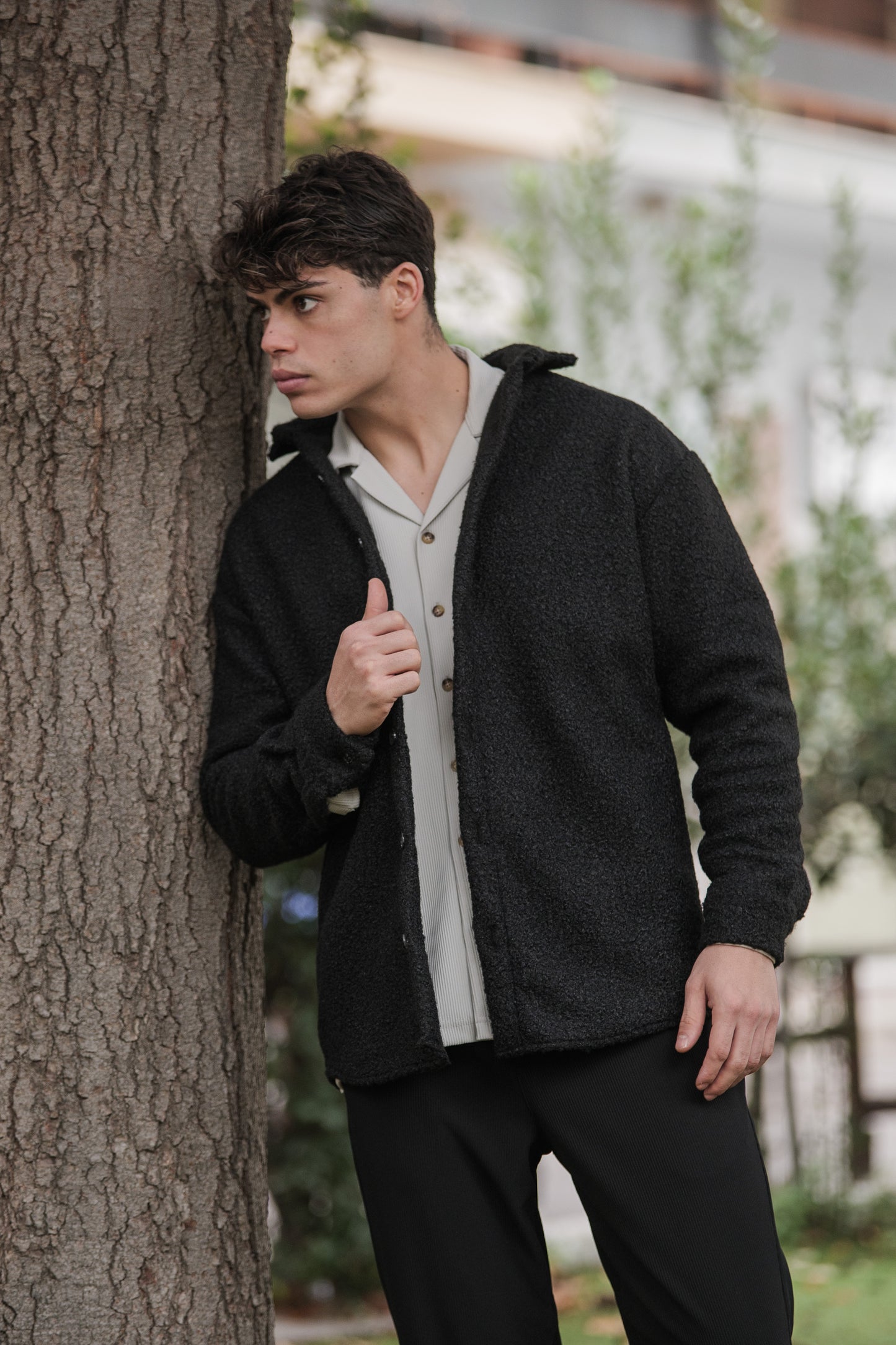 Snazzy Black Wool - Coat