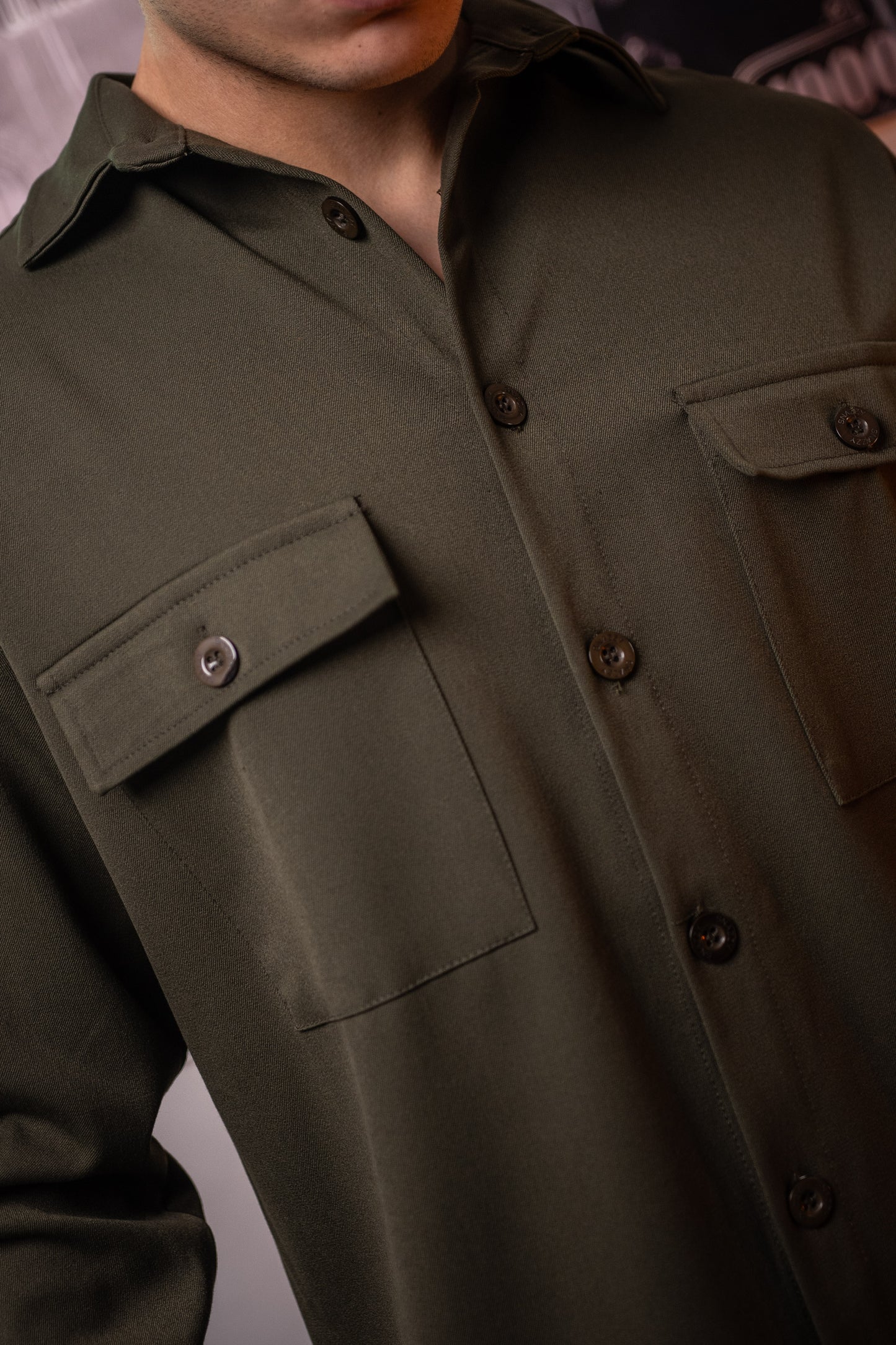 Cartel Khaki Double Pocket - Shirt