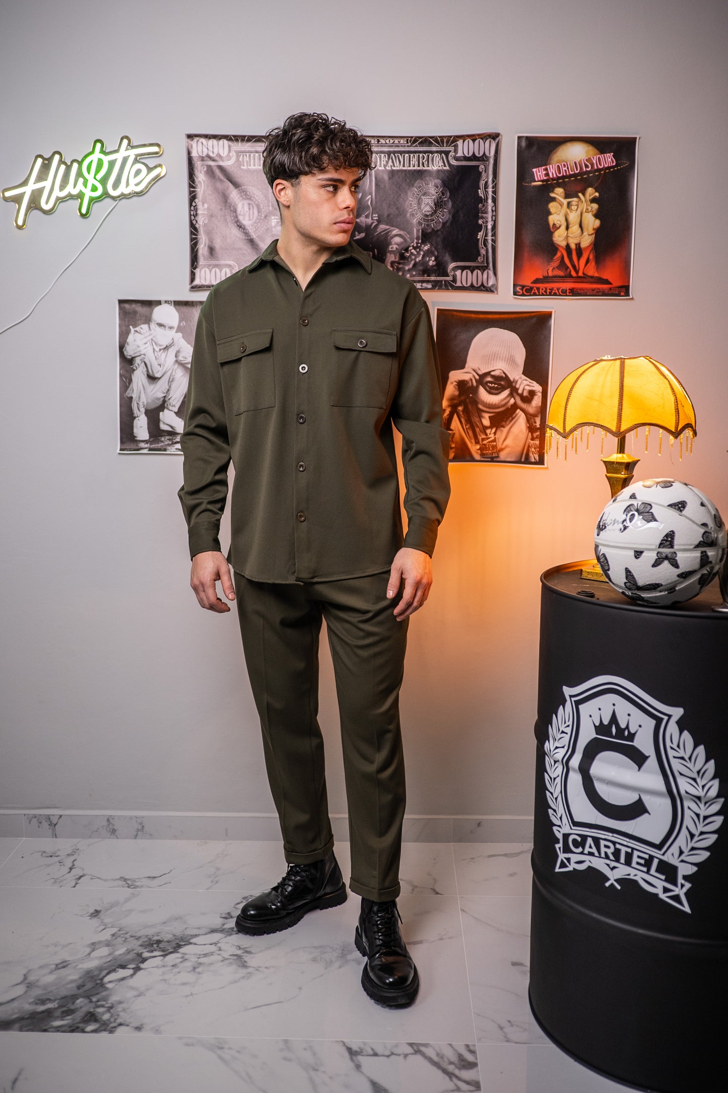 Cartel Khaki Double Pocket - Shirt