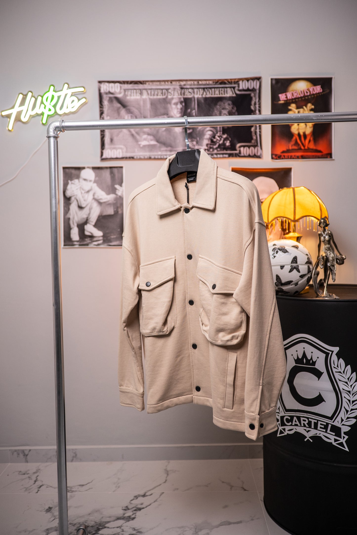 Black Island Beige Double Pocket - Shirt