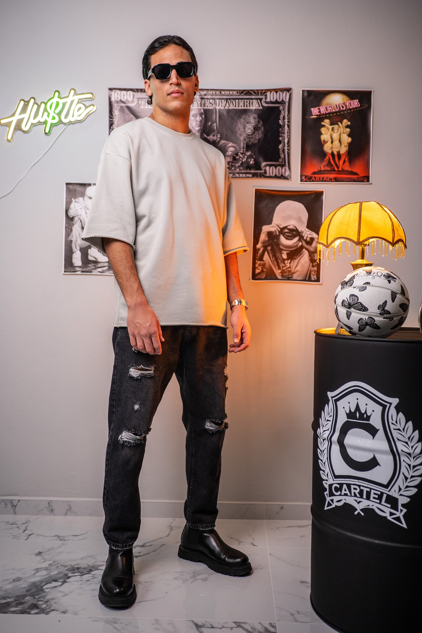 Black Ripped Baggy - Jeans