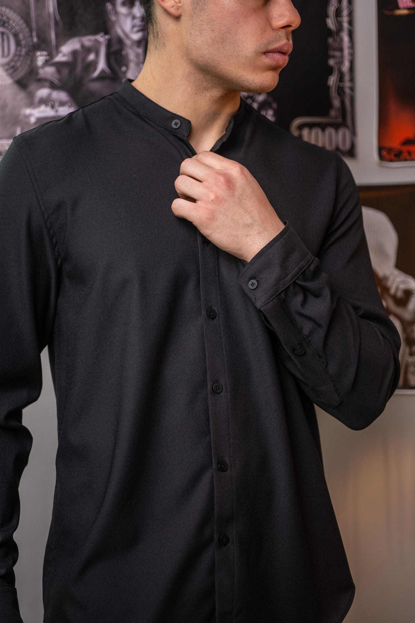 Mao Black - Shirt