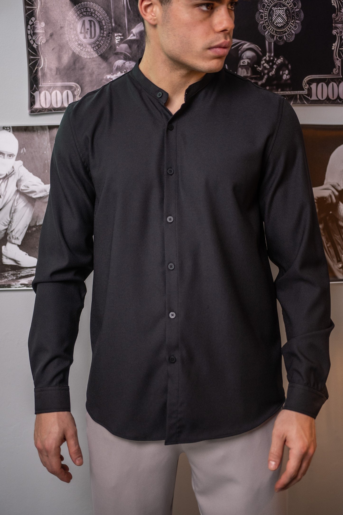 Mao Black - Shirt