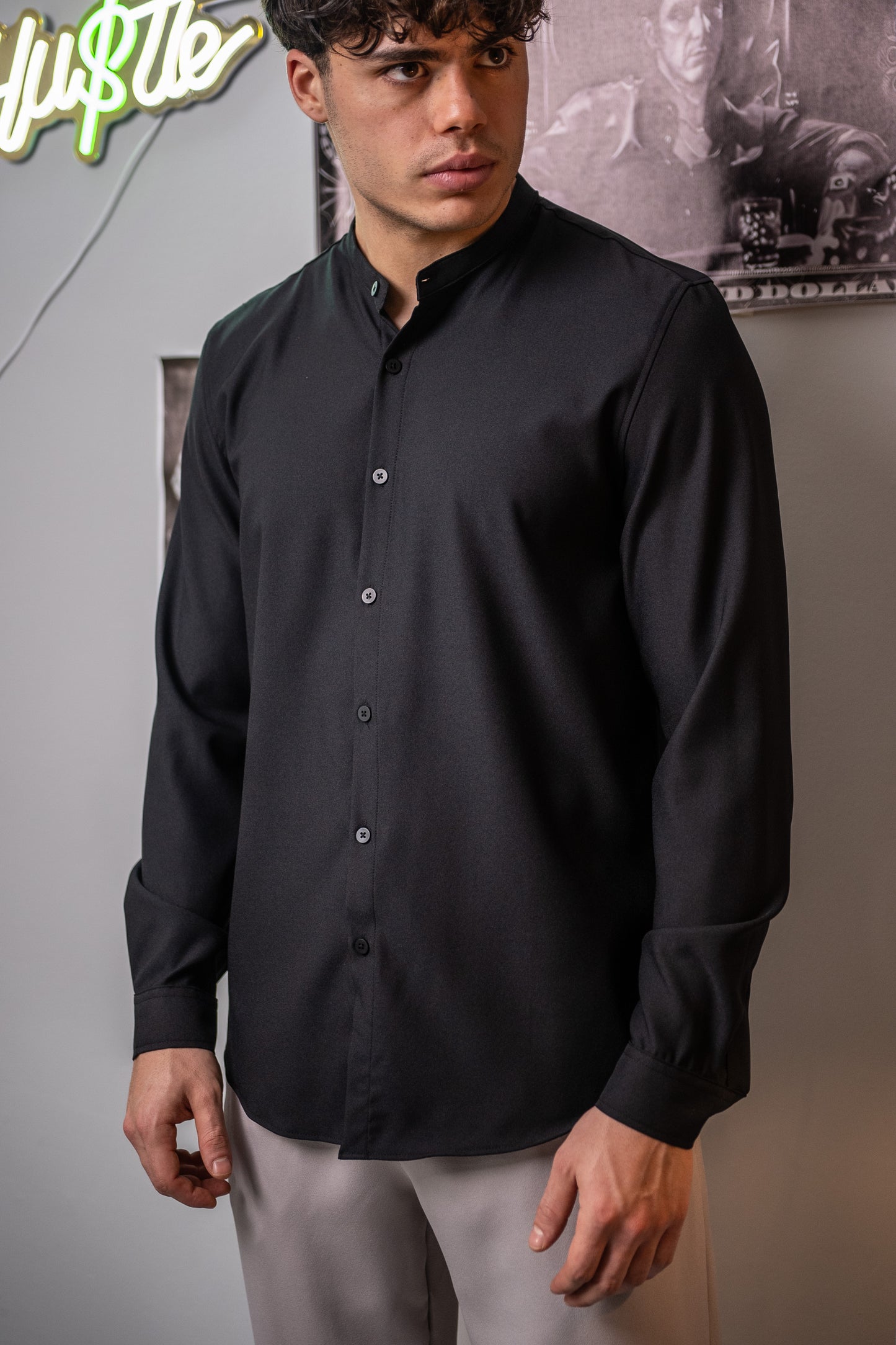 Mao Black - Shirt