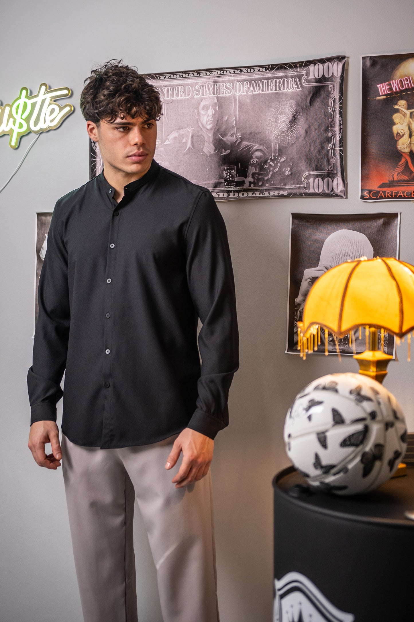 Mao Black - Shirt