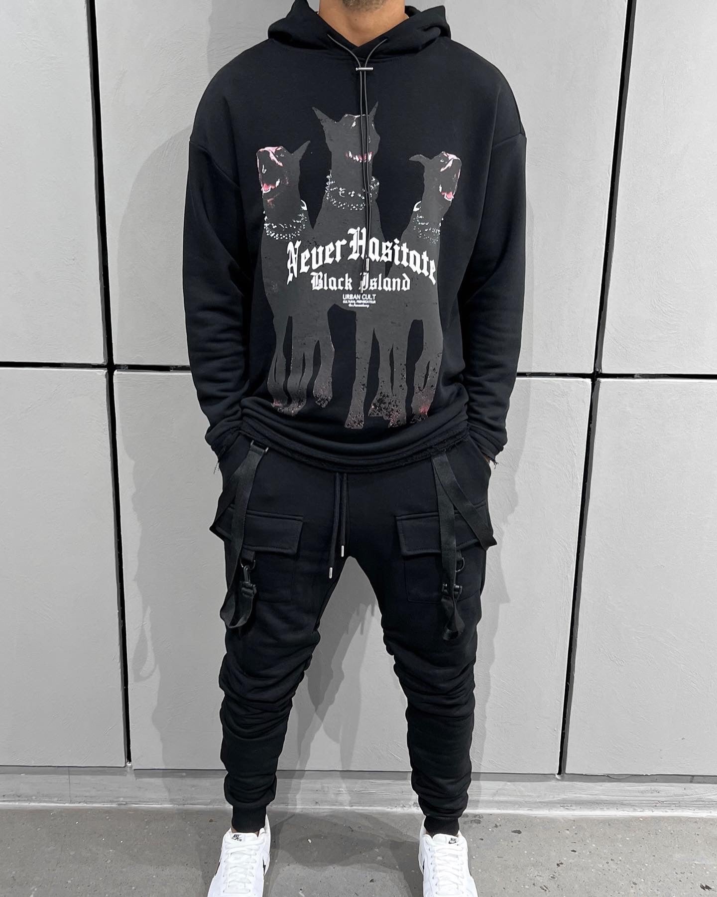 Doberman Black Oversized - Hoodie