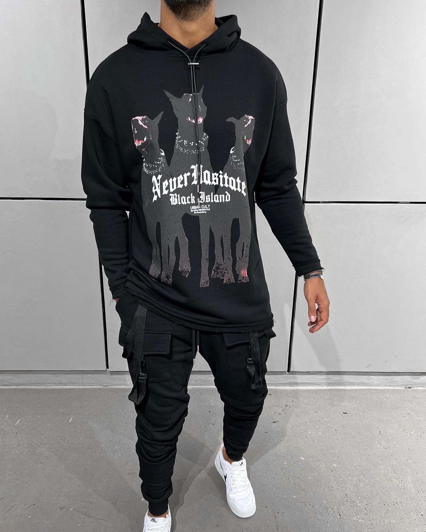 Doberman Black Oversized - Hoodie
