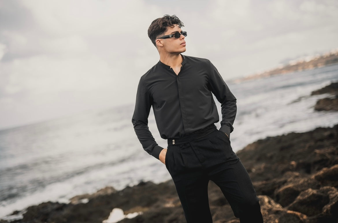 Cartel Black InvisIble Buttons - Shirt