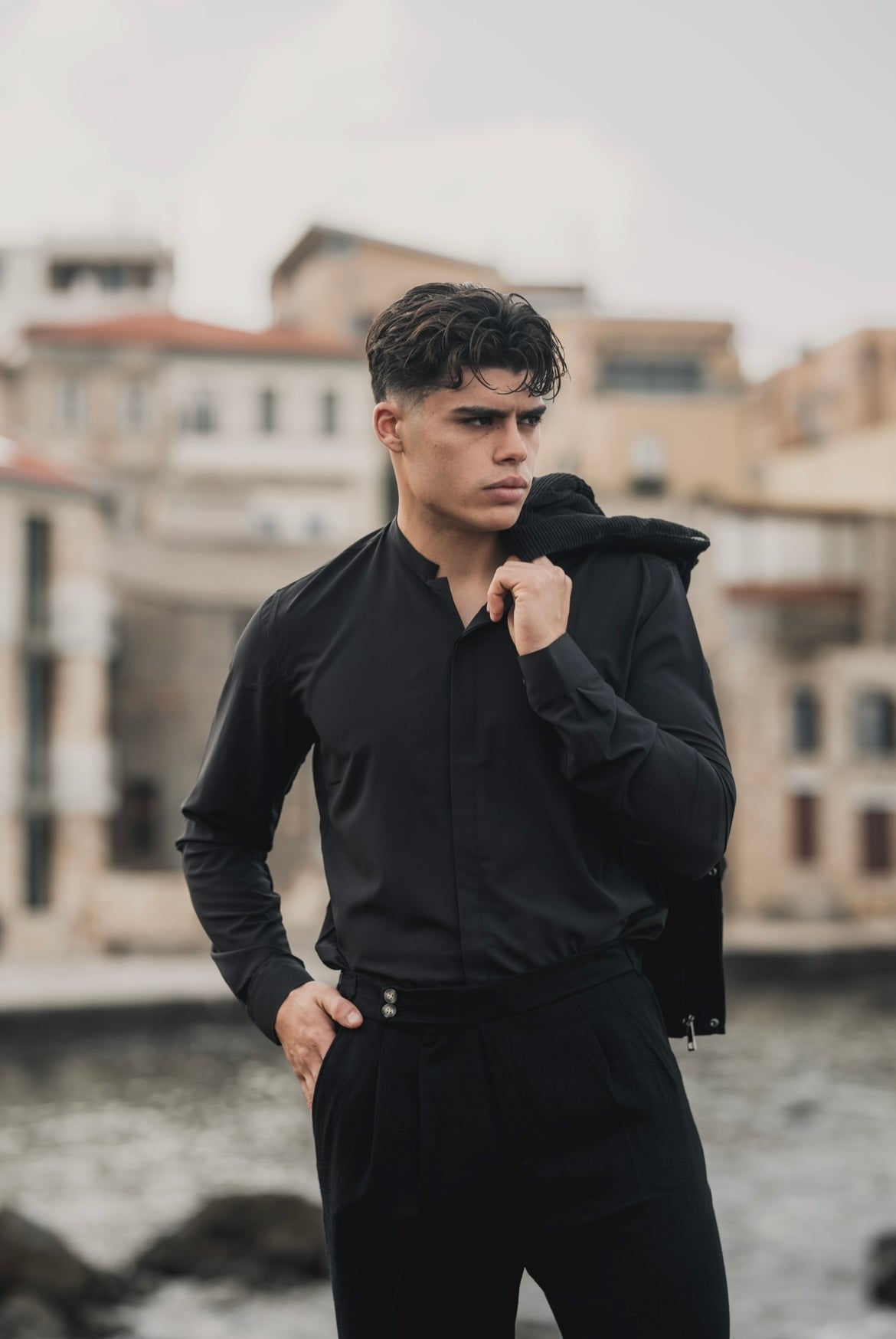 Cartel Black InvisIble Buttons - Shirt