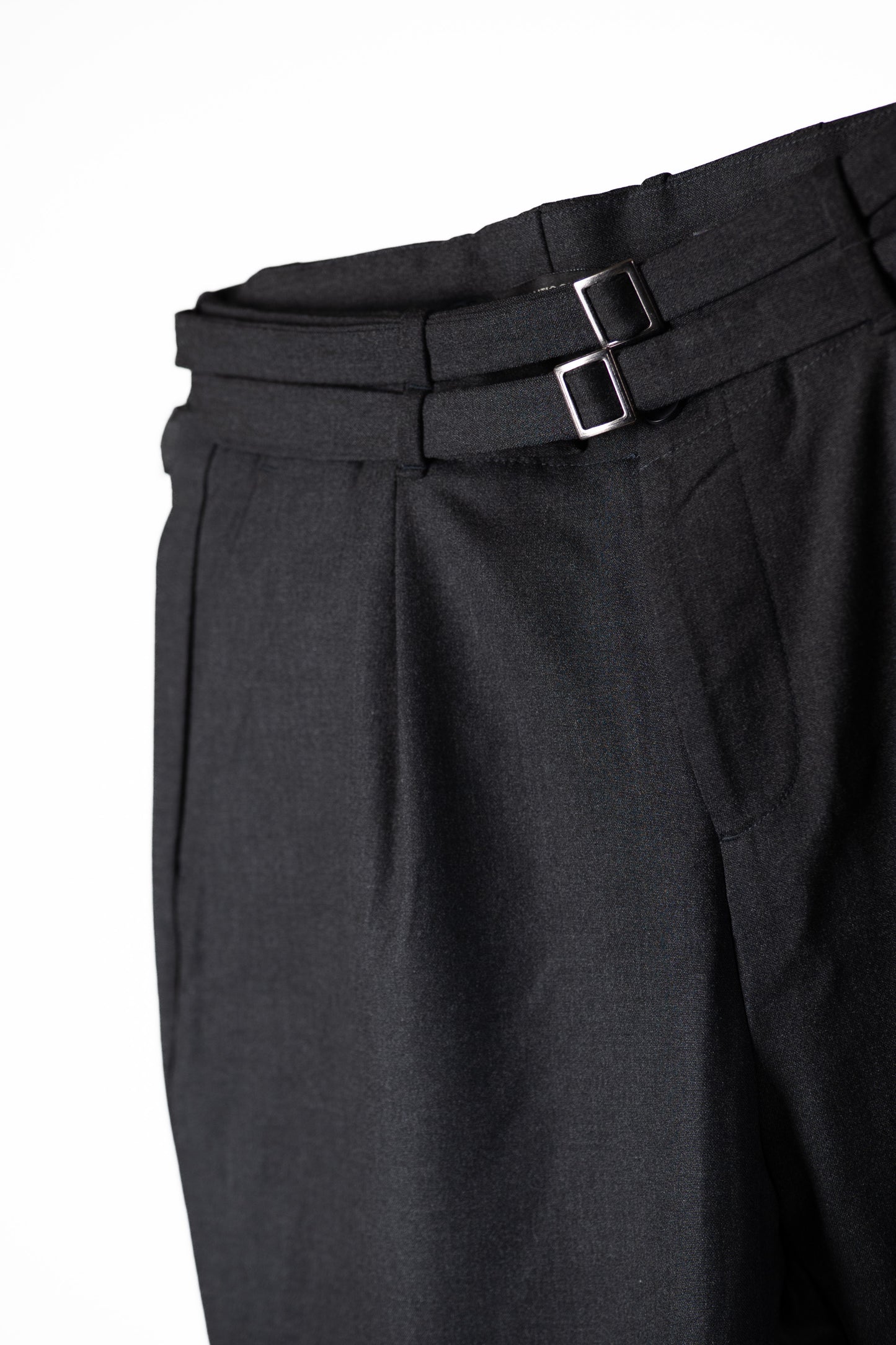 Cartel Dark Grey Double Belt - Trousers