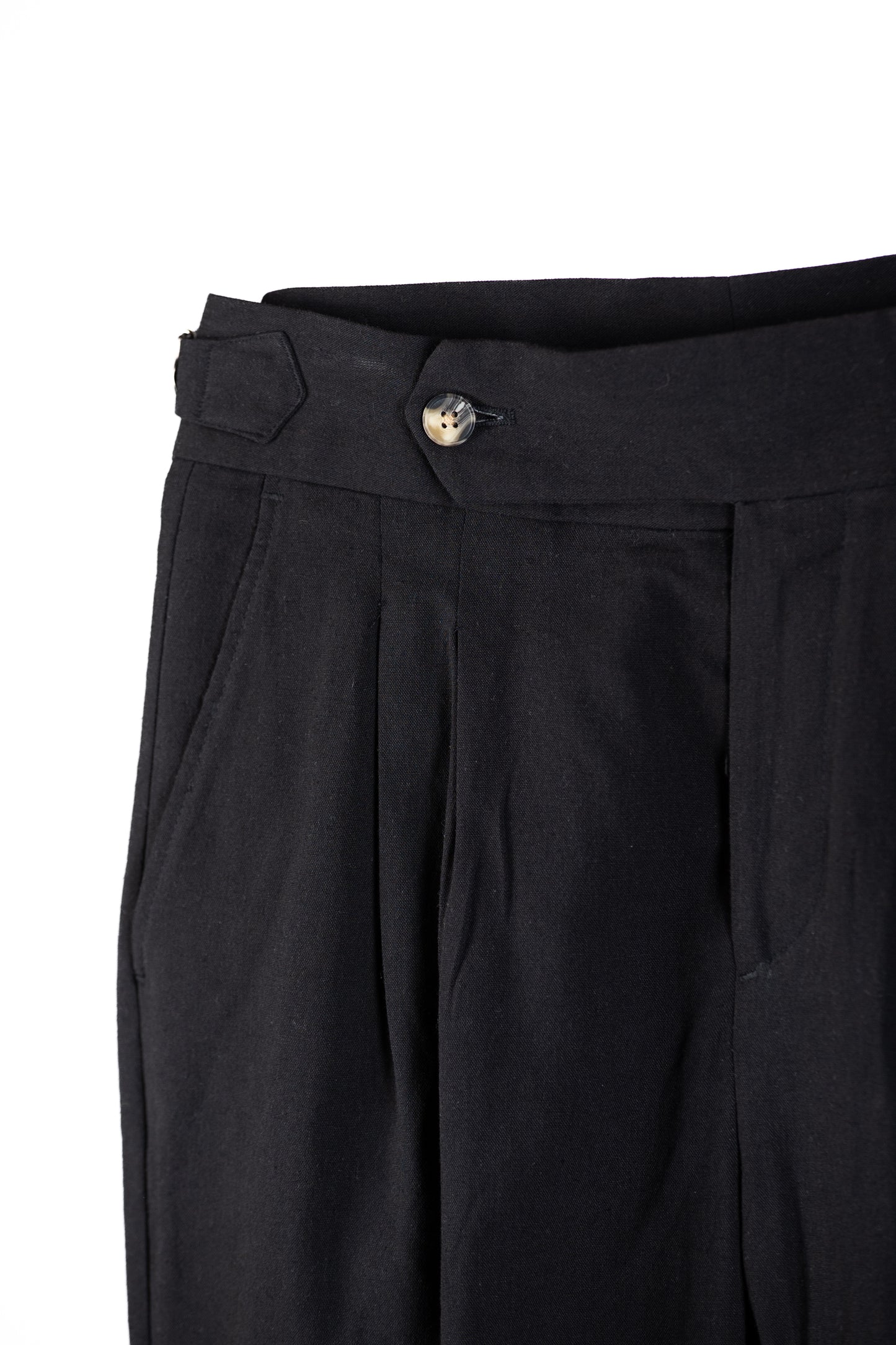 Cartel Black Linen - Trousers