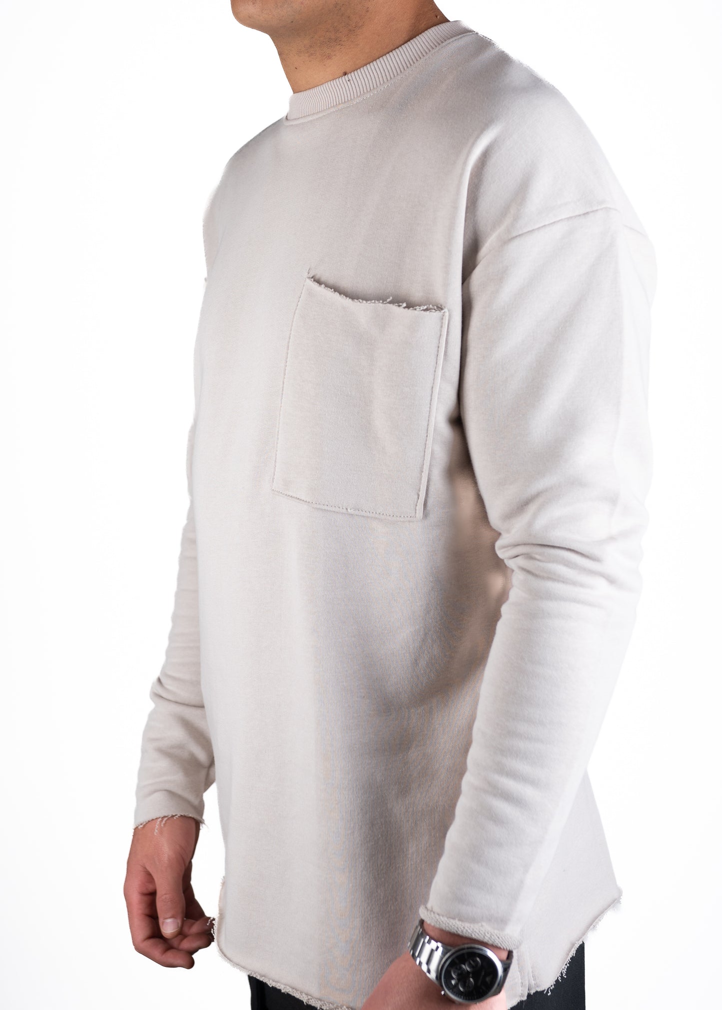 Cartel Beige Pocketed - Long Sleeve