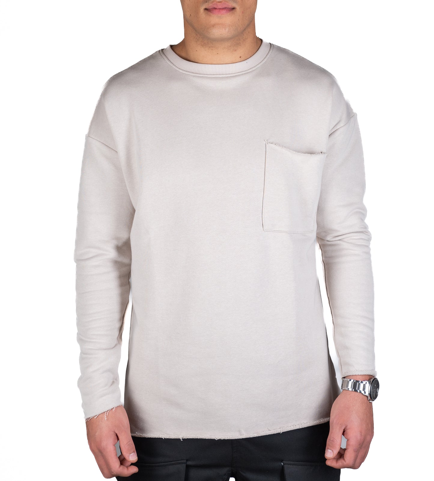Cartel Beige Pocketed - Long Sleeve