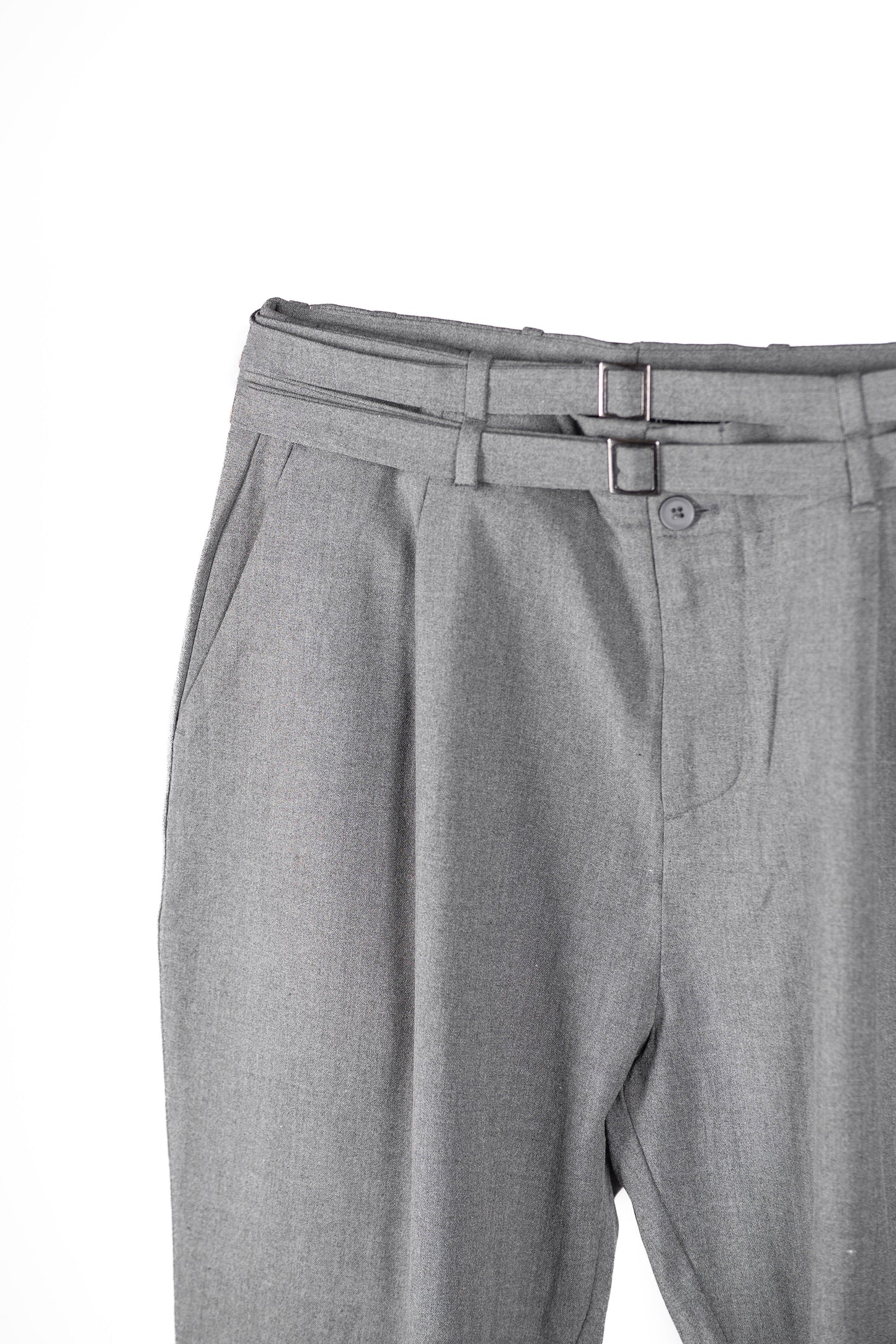 Cartel Grey Double Belt - Trousers