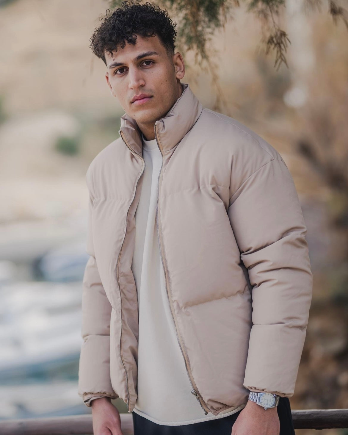 Cartel Beige Puffer - Jacket