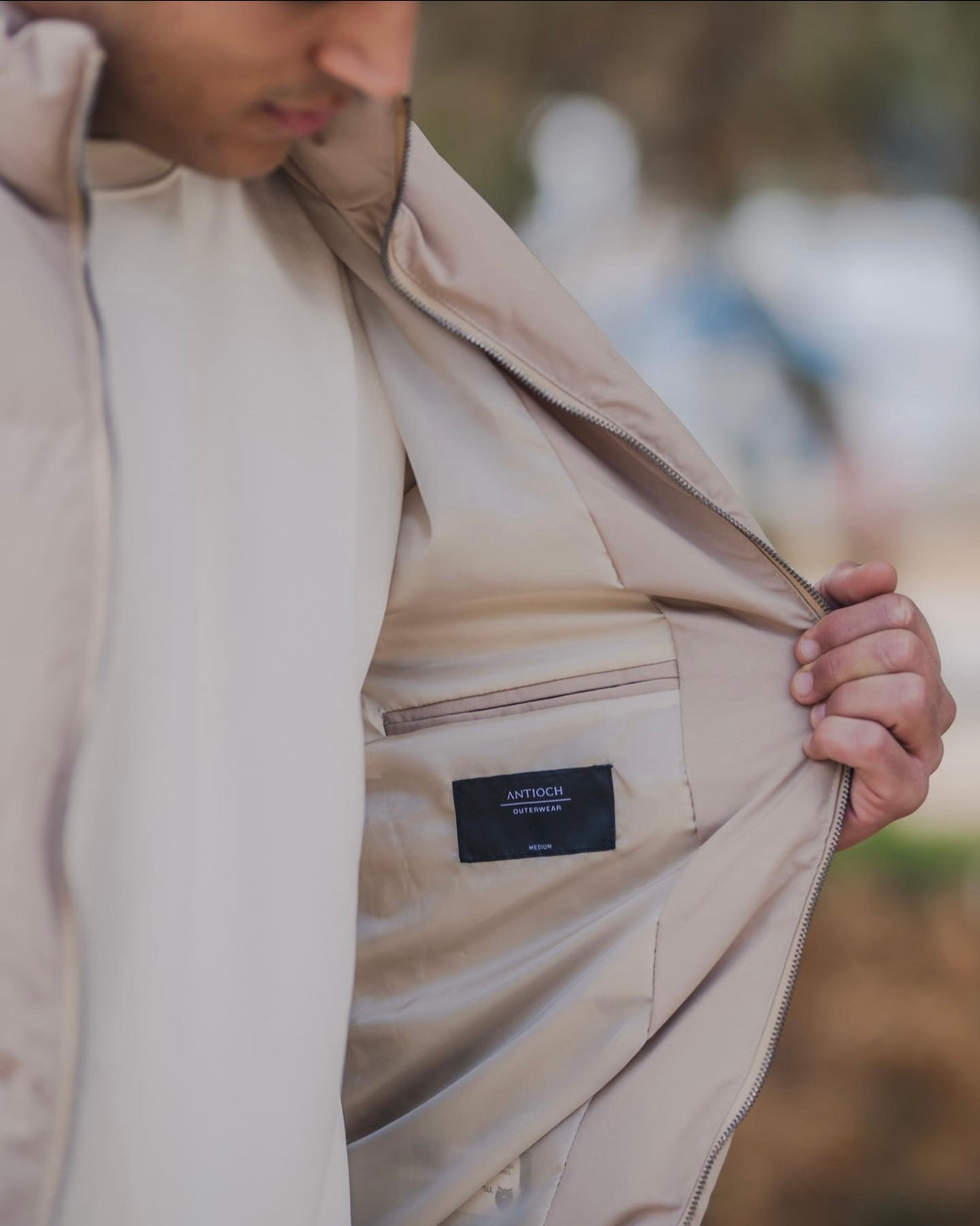 Cartel Beige Puffer - Jacket