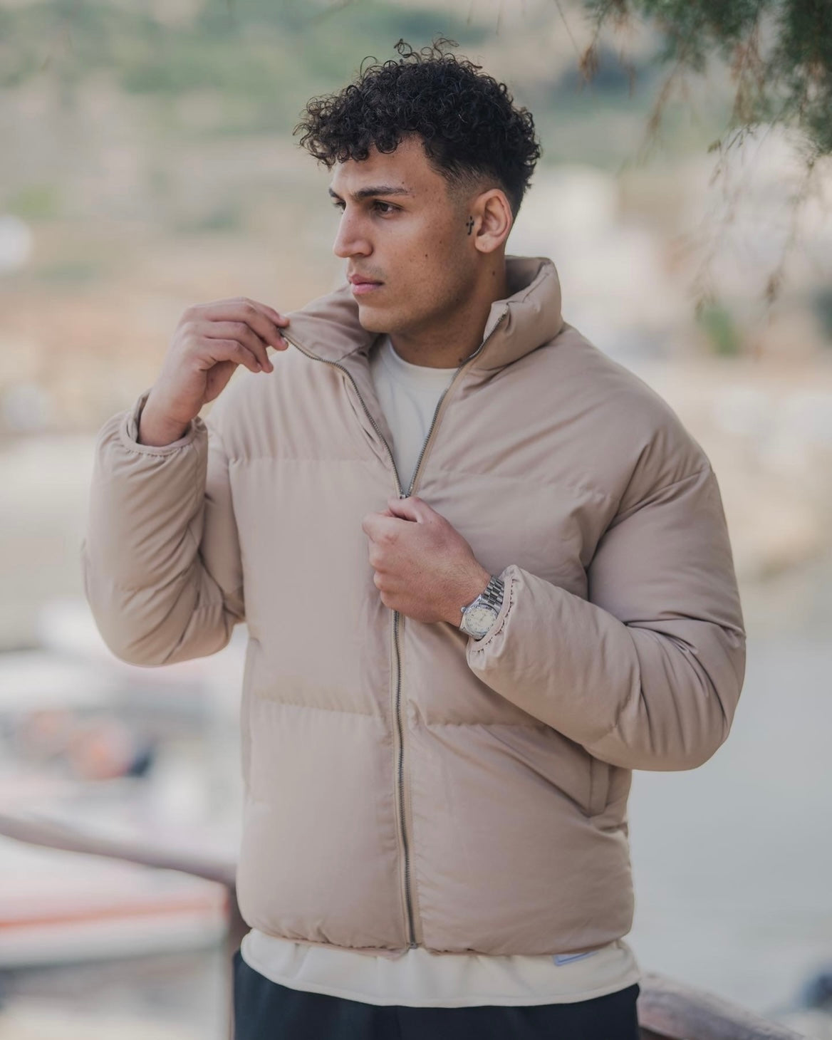 Cartel Beige Puffer - Jacket