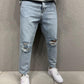 Cartel Light Blue Baggy Ripped - Jeans